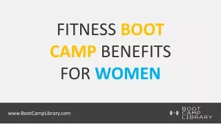 FITNESS BOOT CAMP BENEFITS FOR WOMEN