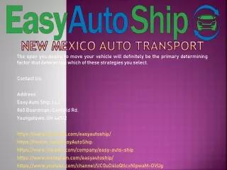 new mexico auto transport