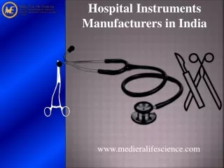 Hospital Equipment Manufacturer & Supplier in India |Medi Era Life Science
