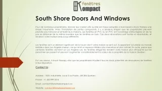 south shore doors and windows
