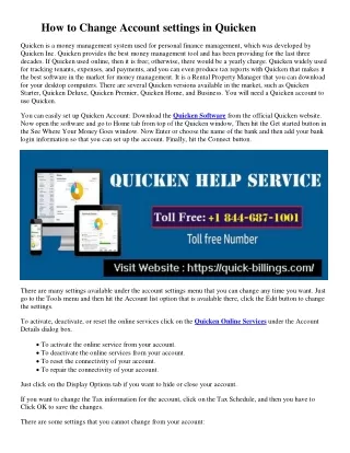 Contact Quicken Support