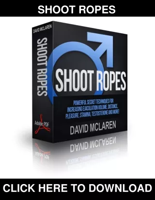 Shoot Ropes PDF, eBook by David McLaren