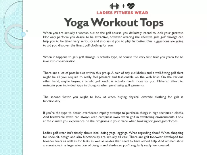 yoga workout tops