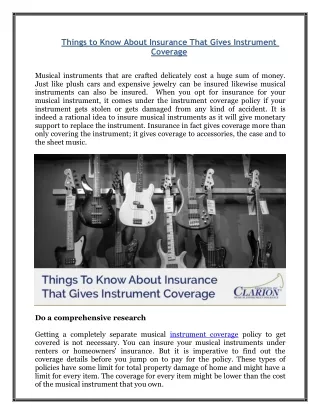 things to know about insurance that gives