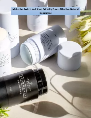 make the switch and shop primally pure