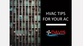 HVAC TIPS FOR YOUR AC
