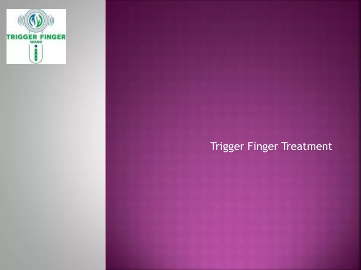 trigger finger treatment