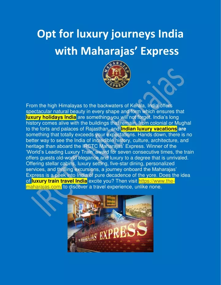 opt for luxury journeys india with maharajas