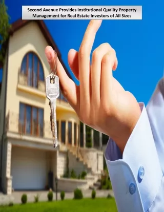 second avenue provides institutional quality