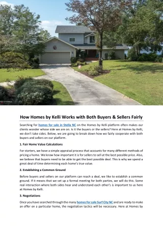 How Homes by Kelli Works with Both Buyers & Sellers Fairly