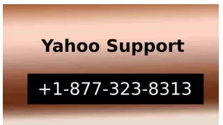 Yahoo Support Number 1877-323~8313