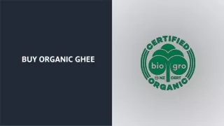 Buy Organic Ghee