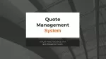 Features of a Quote Management System - slide 1