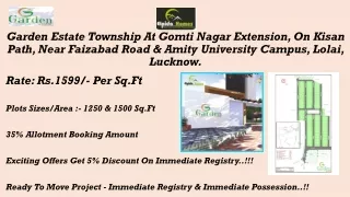 Call @7409032022 Elpida Homes Plots For Sale On Lucknow Faizabad Road