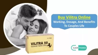 Vilitra Improves Men’s Erectile Function Effectively Well