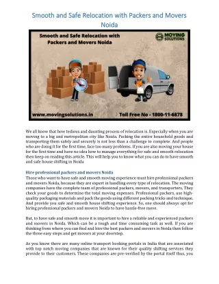 smooth and safe relocation with packers