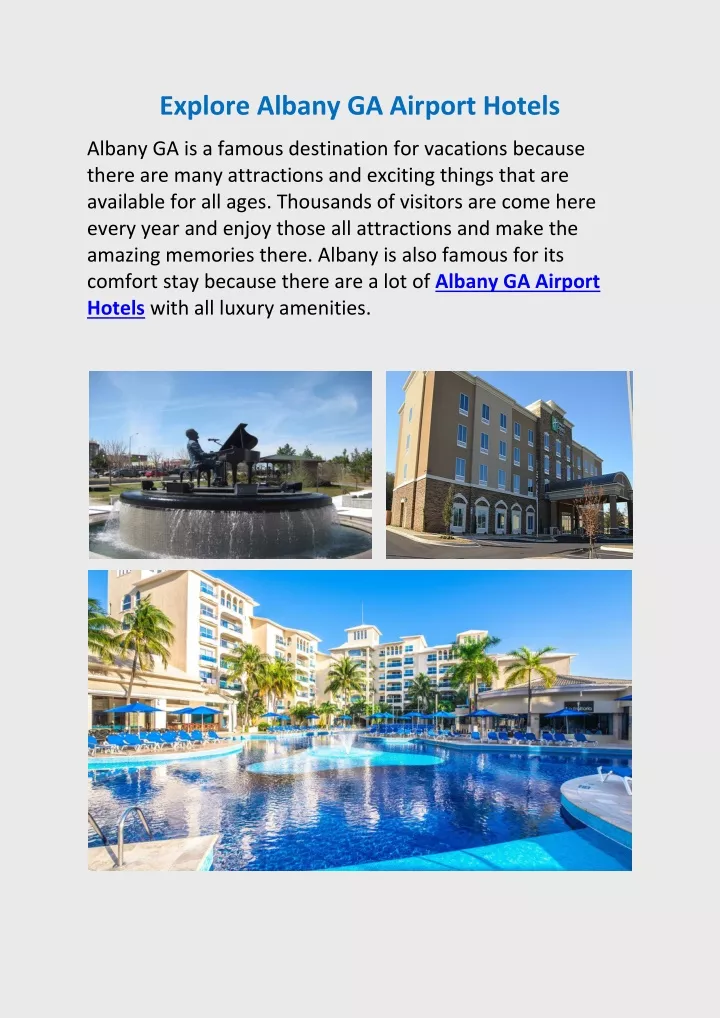 explore albany ga airport hotels
