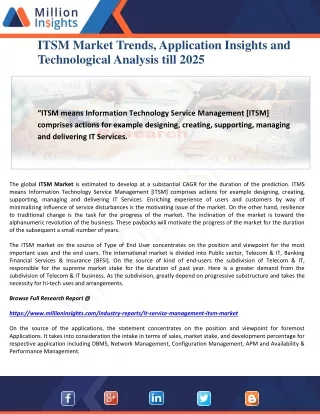 itsm market trends application insights