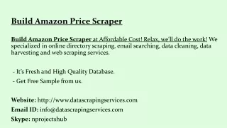 Build Amazon Price Scraper