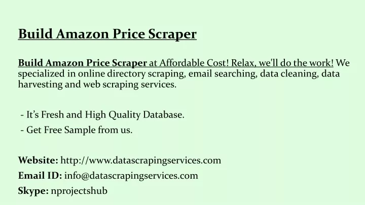 build amazon price scraper