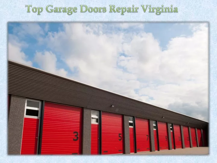 top garage doors repair virginia