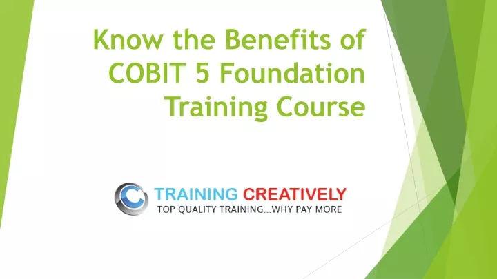 know the benefits of cobit 5 foundation training course