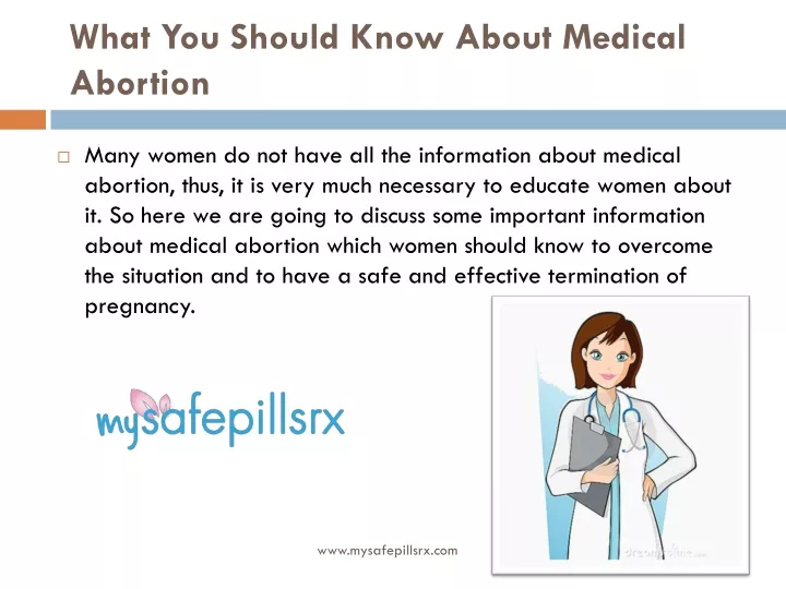 what you should know about medical abortion