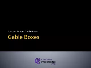 custom printed gable boxes