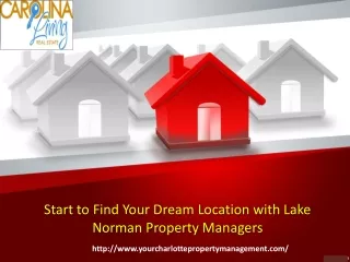 When to Make Use of a Third-Party Lake Norman Property Management