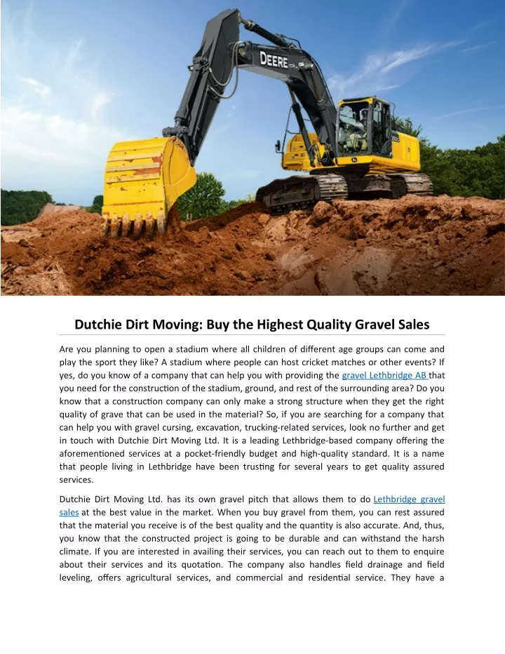 dutchie dirt moving buy the highest quality