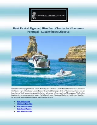 boat rental algarve hire boat charter