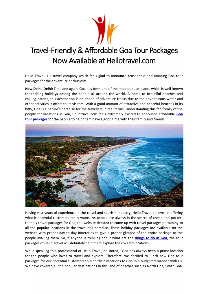travel travel friendly affordable goa tour