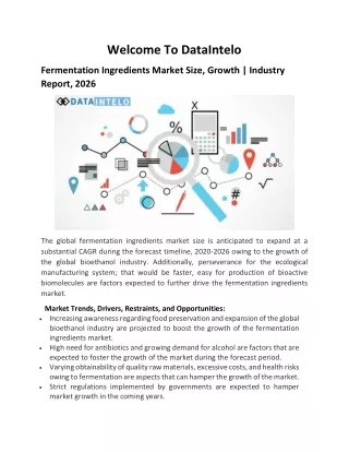 Fermentation Ingredients Market Size, Growth | Industry Report, 2026