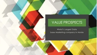 Why should you be outsourcing your database Services? - www.valueprospects.in