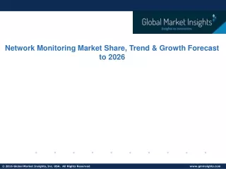Network Monitoring Market Growth Potential & Forecast, 2026