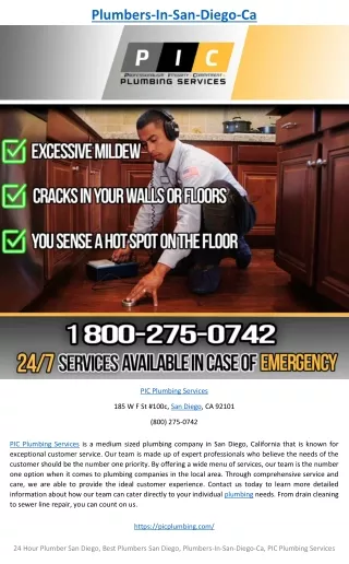 plumbers in san diego ca
