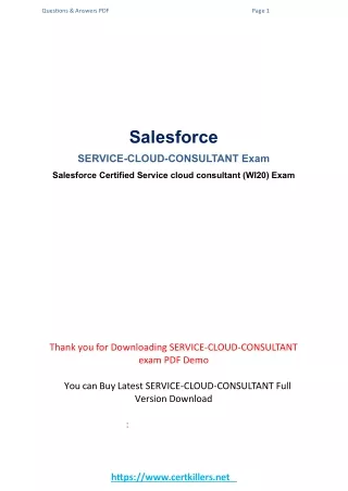 Service-Cloud-Consultant  Dumps