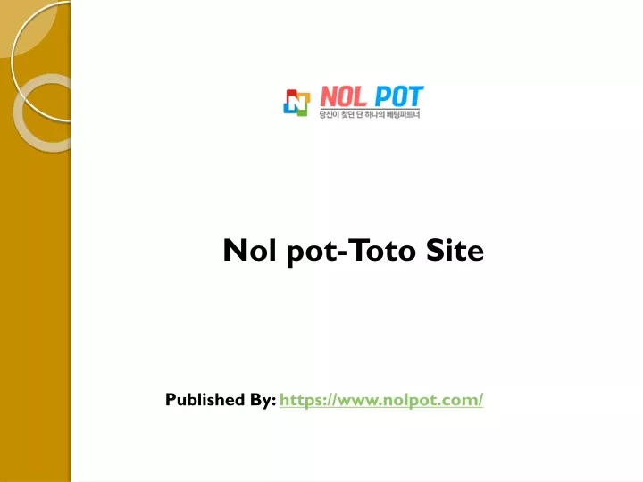 nol pot toto site published by https www nolpot