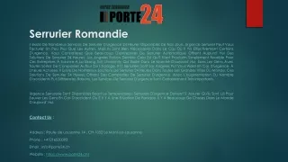 serrurier romandie