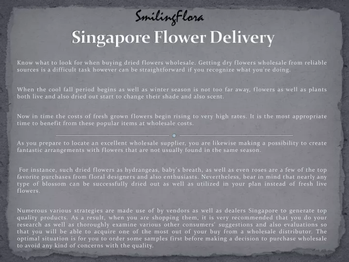 singapore flower delivery