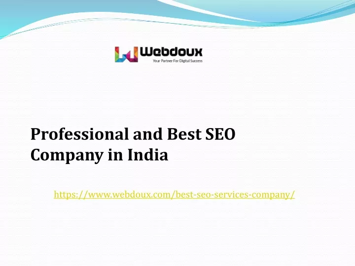 professional and best seo company in india