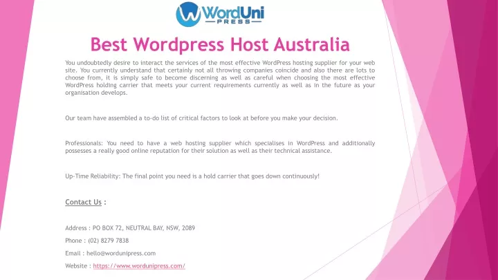 best wordpress host australia
