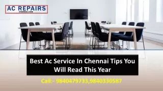 Best Ac Service In Chennai Tips You Will Read This Year
