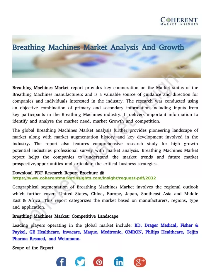 breathing machines market analysis and growth