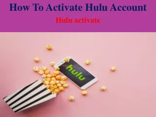 how to activate hulu account