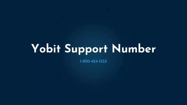 yobit support number