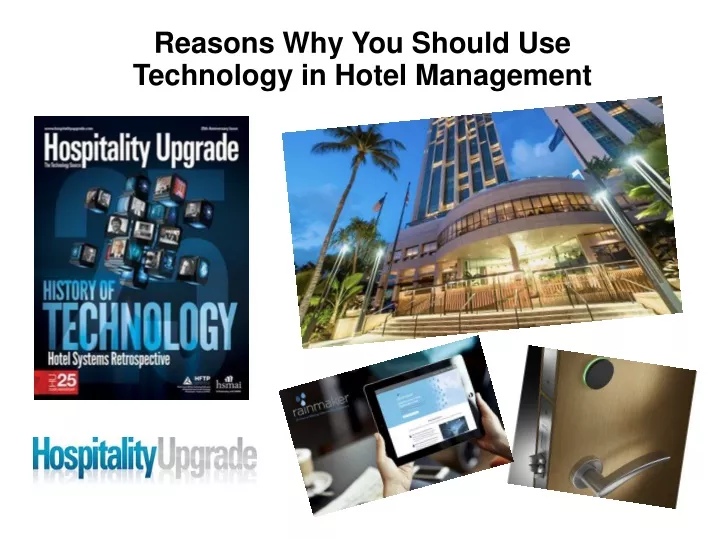 reasons why you should use technology in hotel