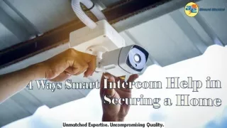 4 Ways Smart Intercom Help in Securing a Home