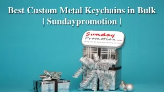 Best Custom Metal Keychains in Bulk | Sundaypromotion |