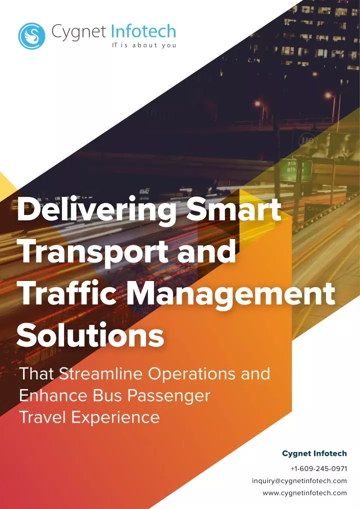 delivering smart transport and trafc management